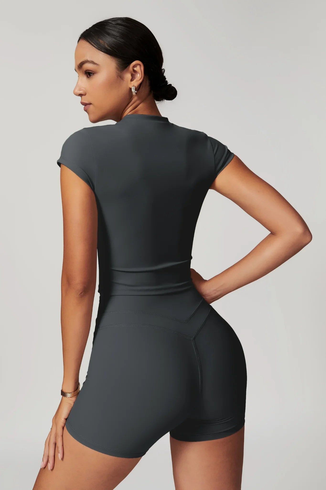 Be Cool Crop Top- Gray