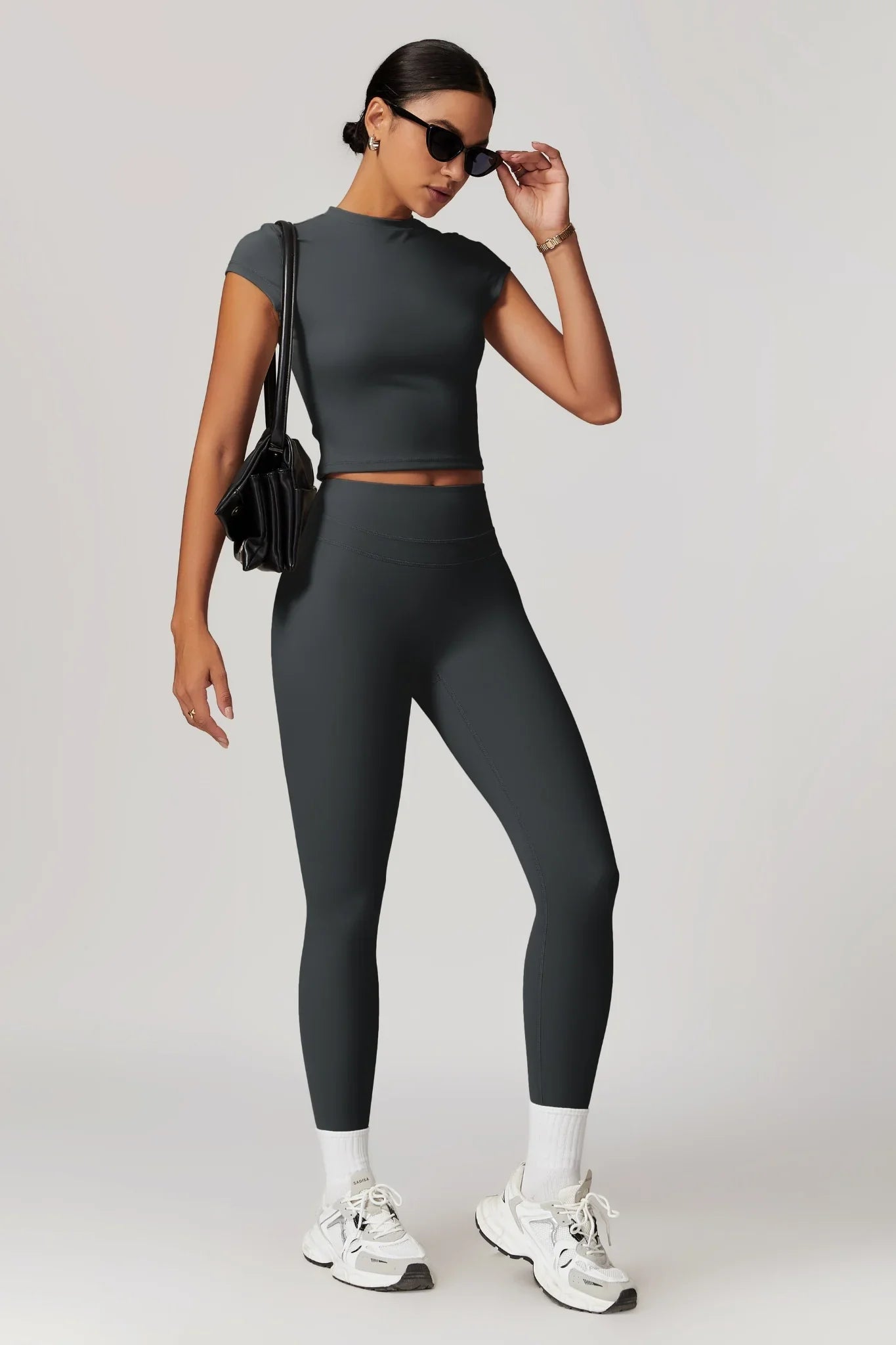 Be Cool Crop Top- Gray