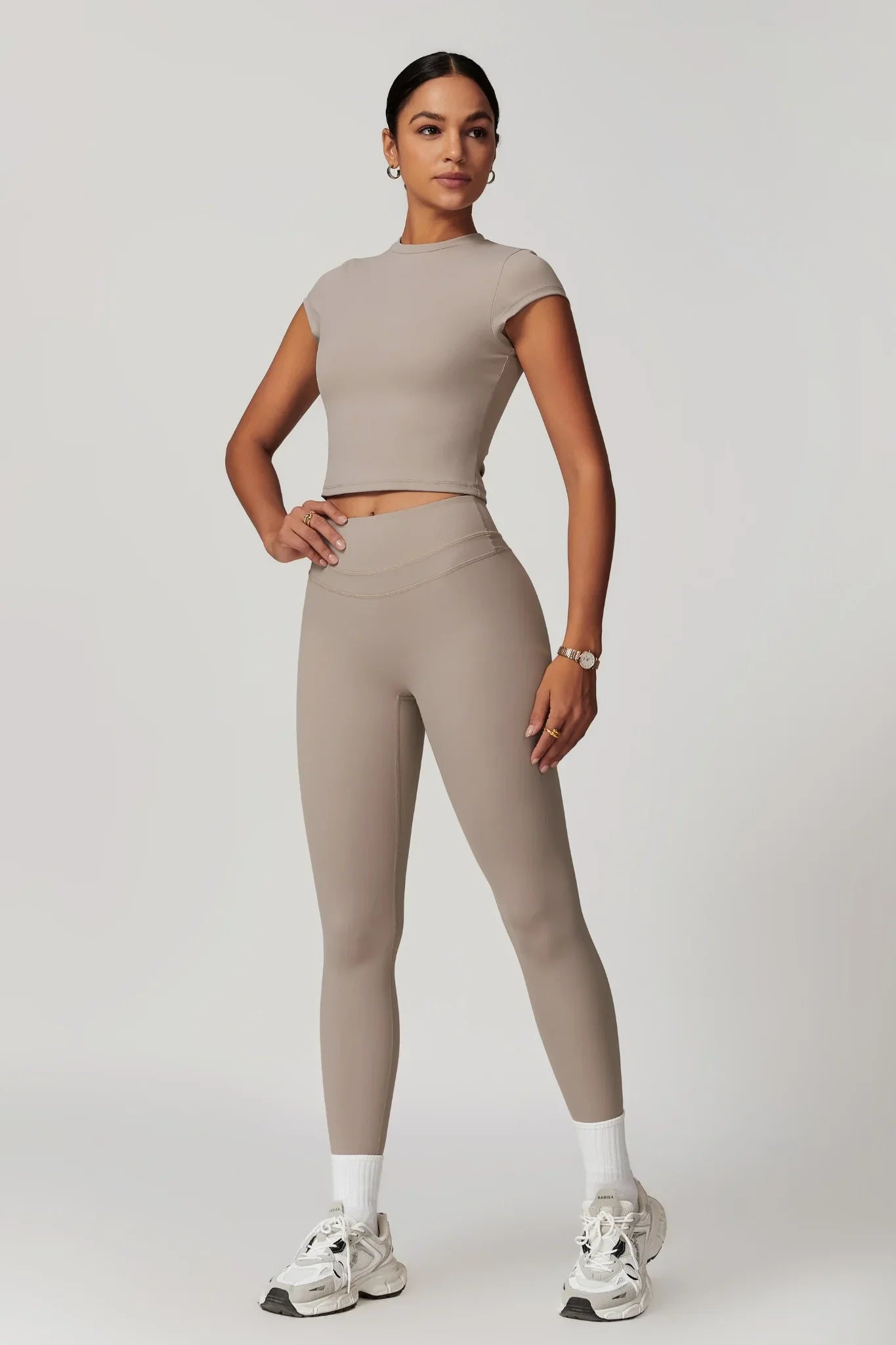 Be Cool Crop Top-Sand