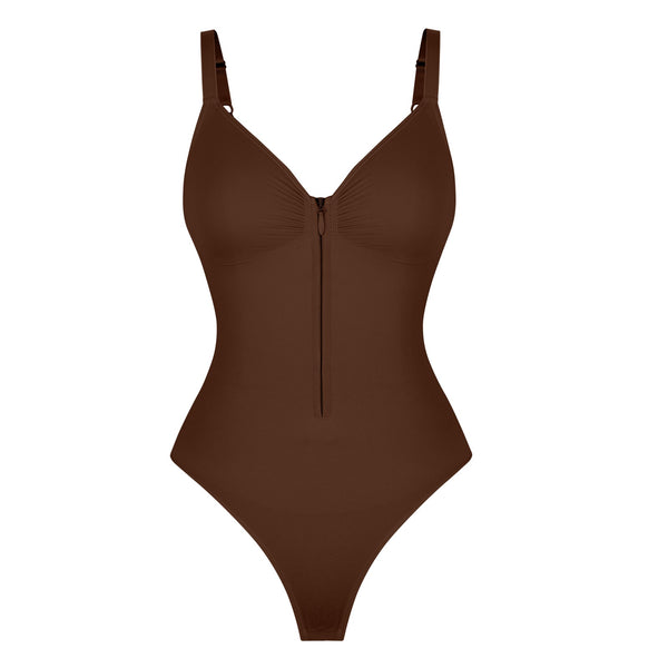 Sculpting Plunge Bodysuit – Cocoa